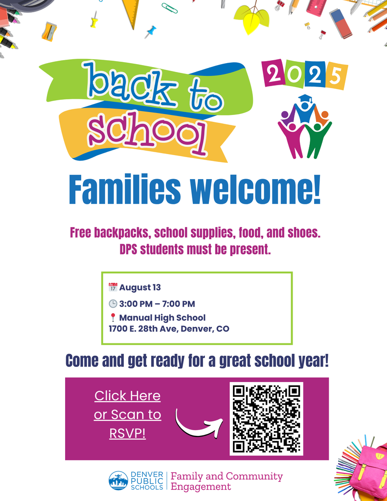 Join FACE at their Back to School Night on August 13 from 3-7 p.m. at Manuel High School.