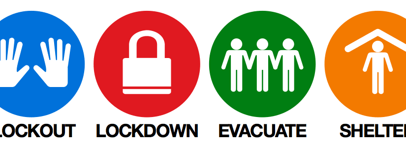 lockout lockdown evacuate shelter visuals