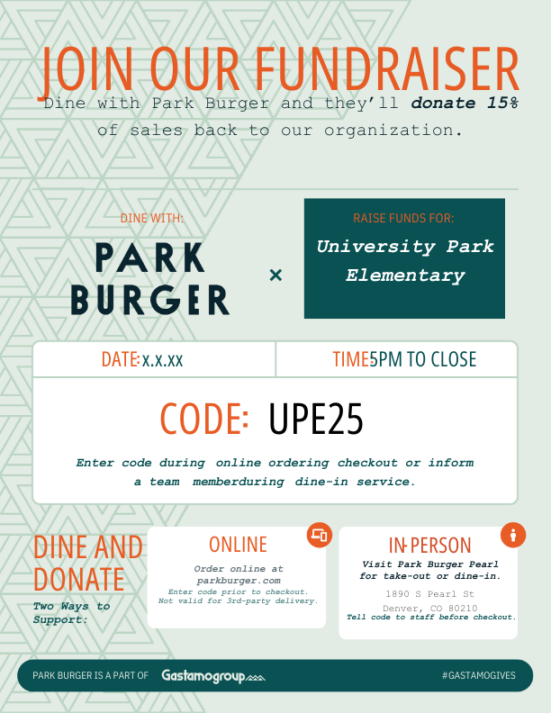 Fundraiser flyer