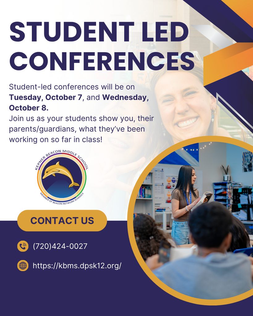 Join us on Tuesday, October 7, and Wednesday, October 8, for Student-Led Conferences!
