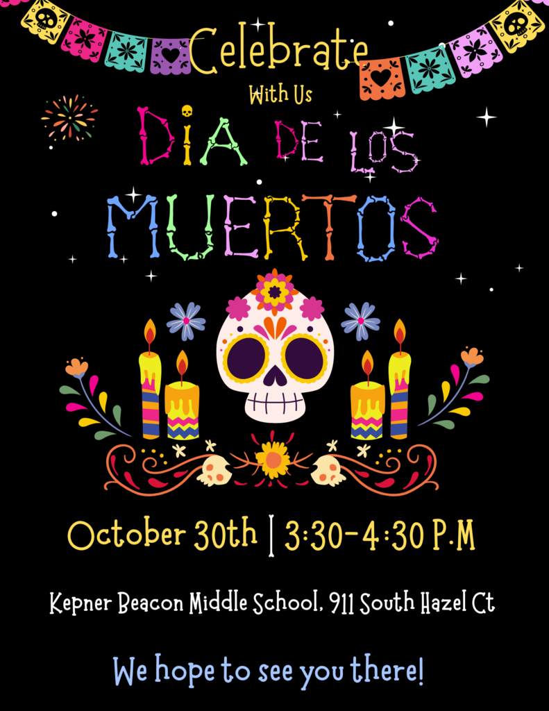 This is the Día de los muertos Flyer in English