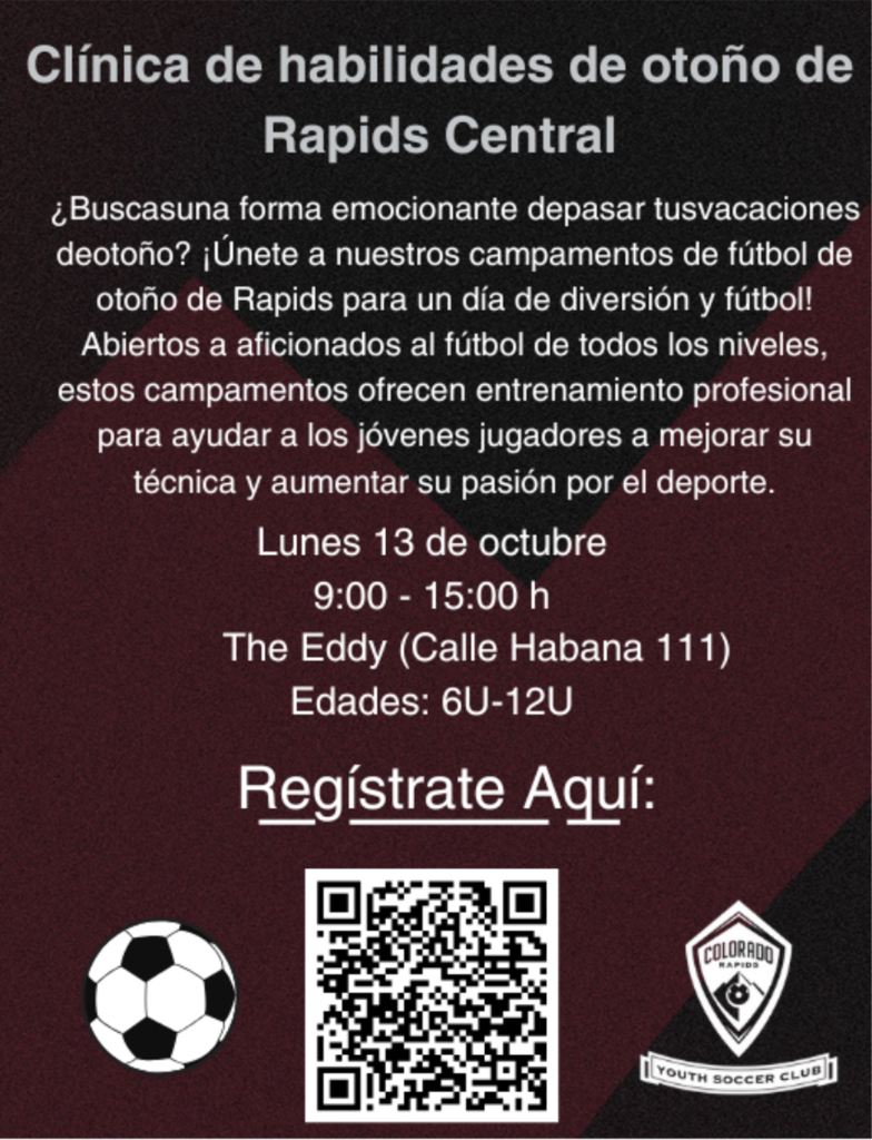 Rapids Flyer in Spanish 