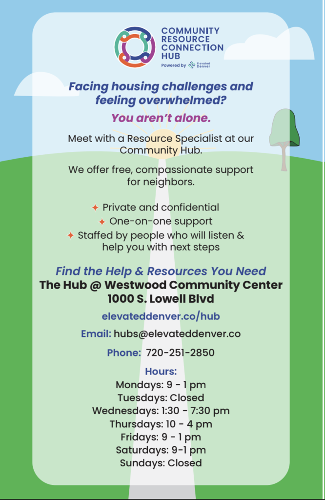 Community Resource Flyer in English 