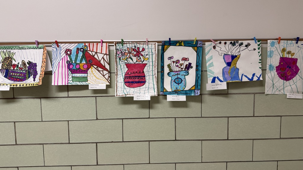 Still life artwork by children