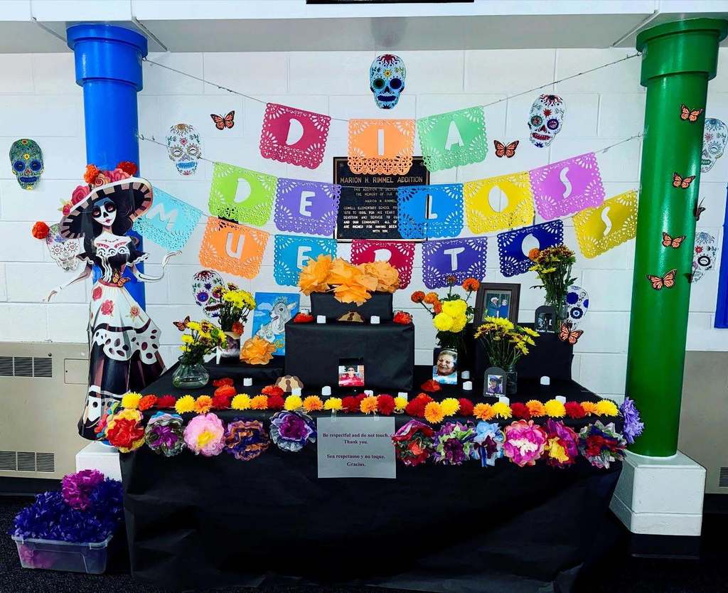 Dia de Los Muertos altar.
