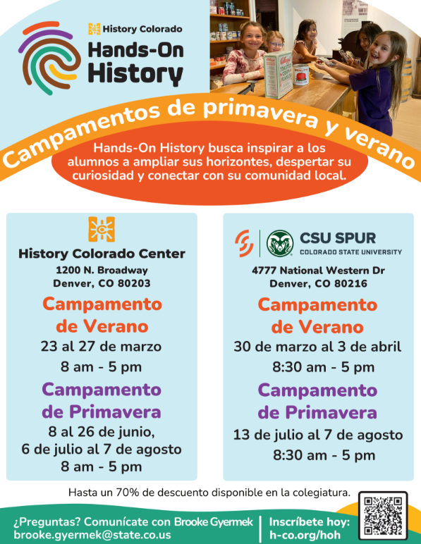 History Colorado Flyer (Spanish)