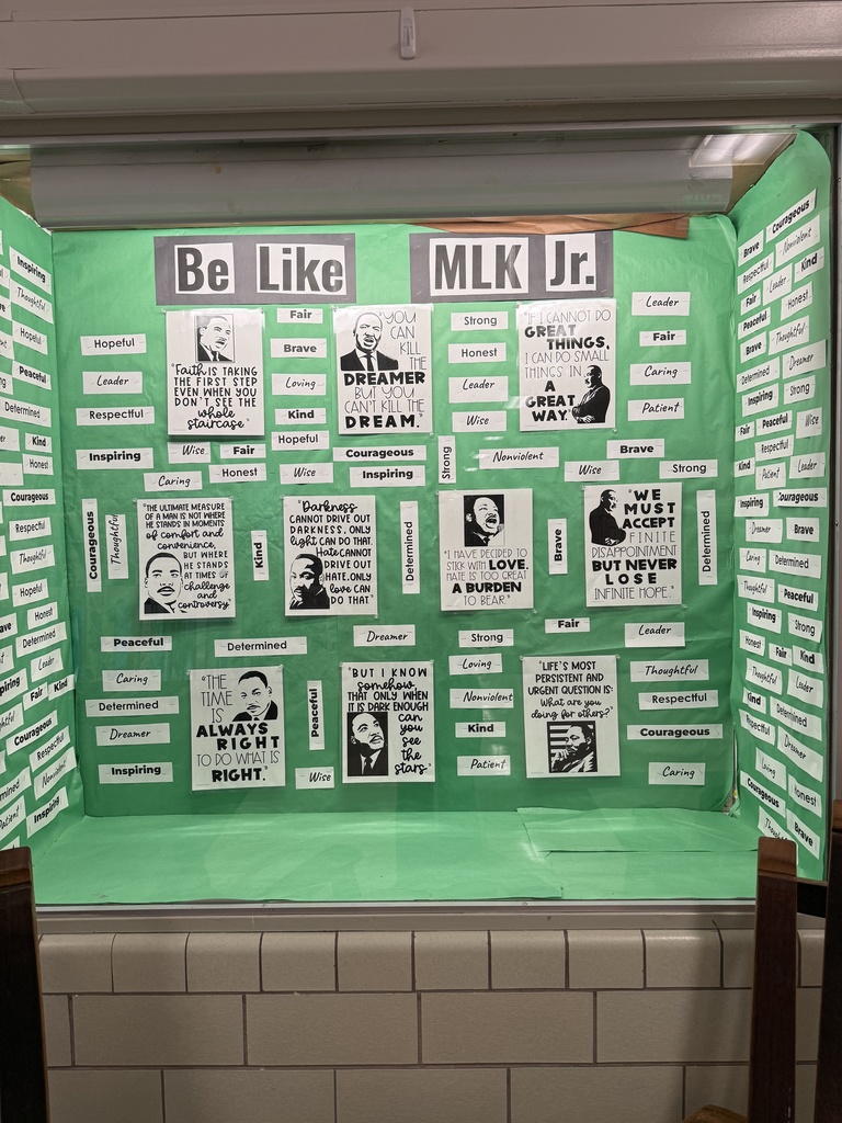 Display of Martin Luther King quotes 
