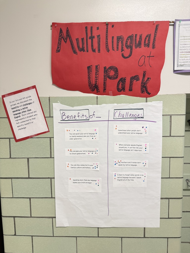 Chart of benefits and challenges of being multilingual at UPark