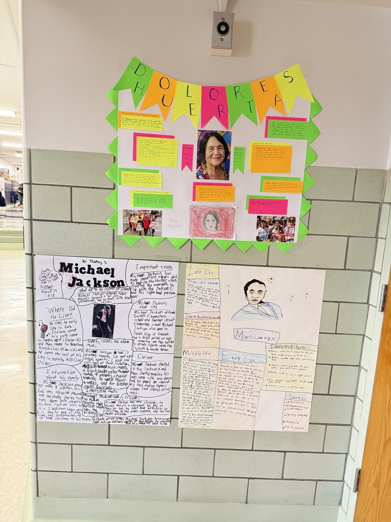 Posters about Dolores Huerta and Michael Jackson