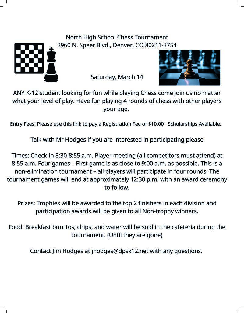 Chess Tournament March 2026