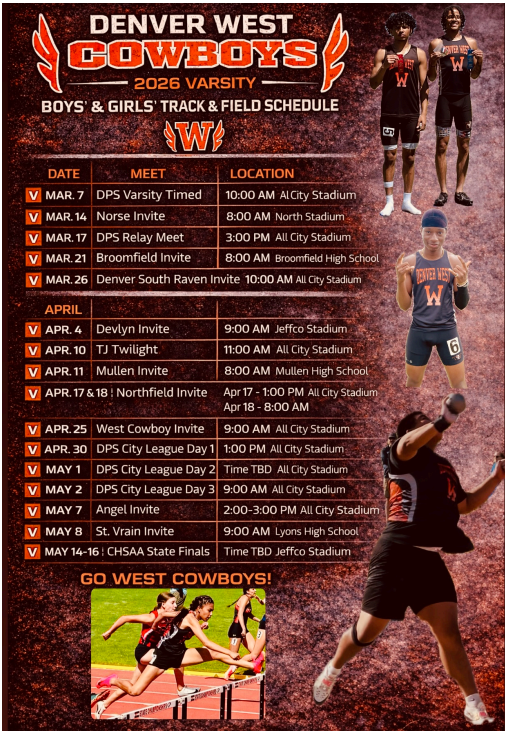 Track and Field Schedule