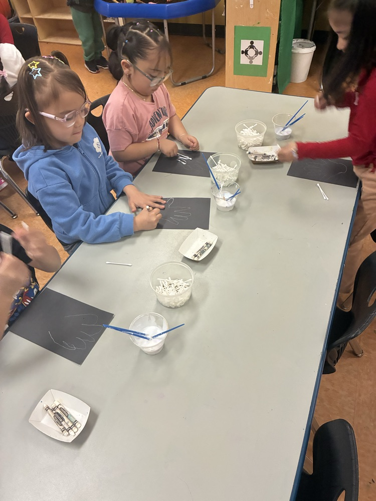 Ms Lupita’s class making hand x rays