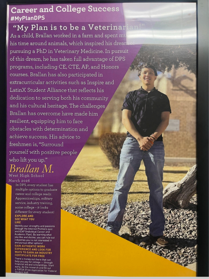 #MyPlanDPS student Brallan Madrigal-Diaz