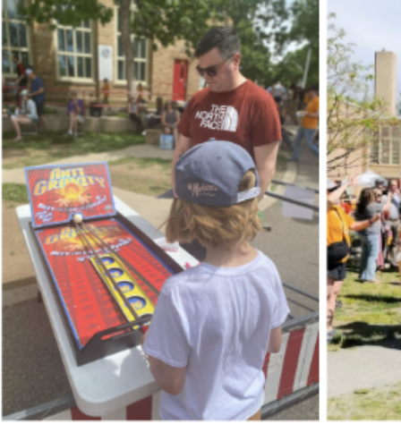 Kid playing carnival game
