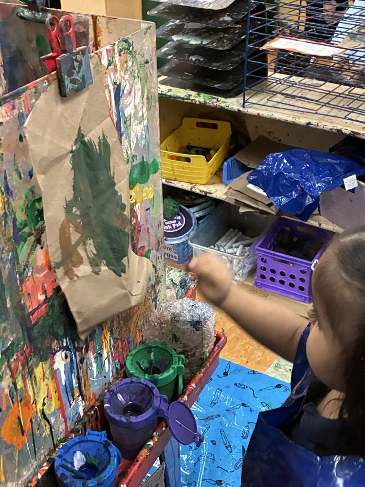 painting on recycled materials