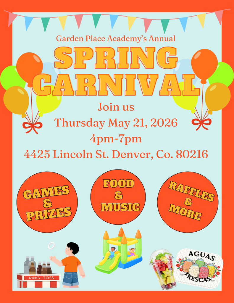 GPA Families and Community, You are cordially invited to our Spring Carnival on Thursday May 21st from 4-7pm. Join us for games, food, music, raffles and more! We look forward to seeing you there!