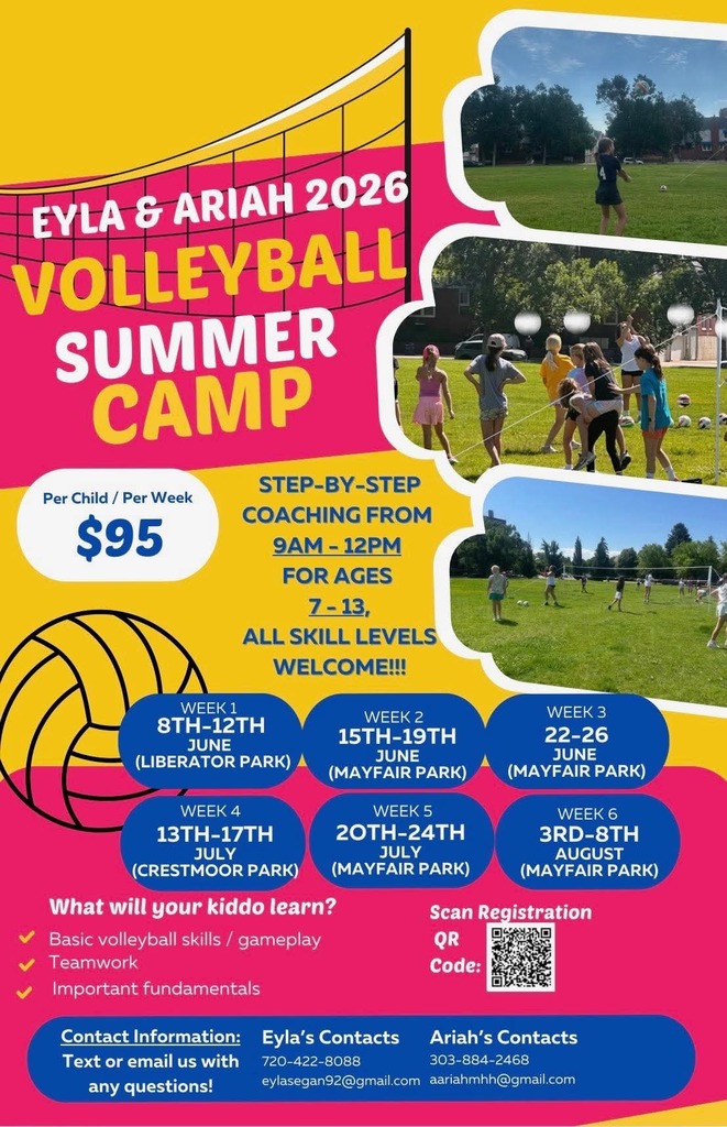 Volleyball camp flyer