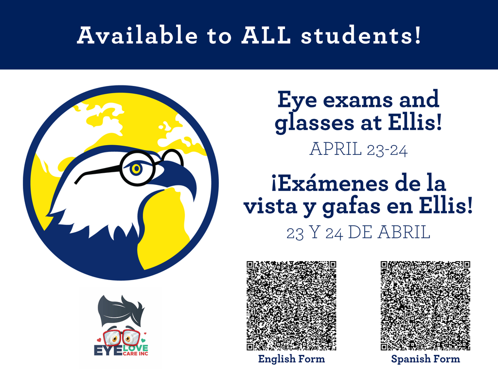 Eye exam QR code sign up flyer
