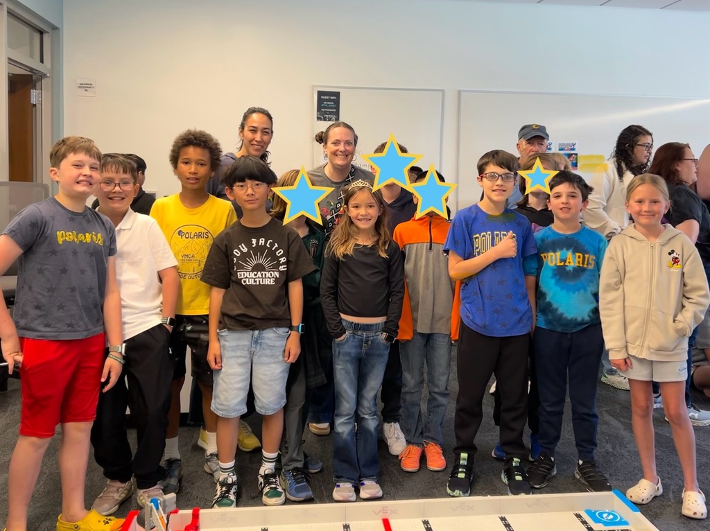 A picture of students and teachers that participated in the Vex Robotics competition.