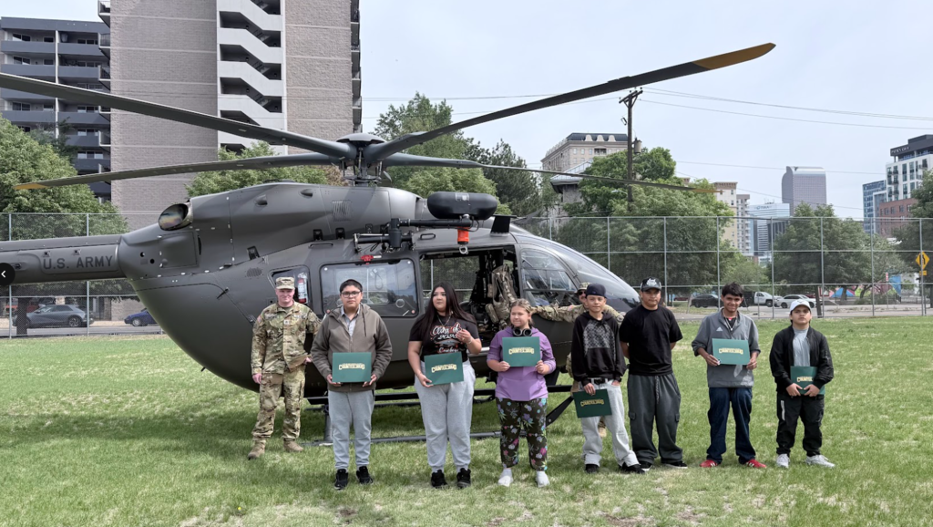 Helicopter landing
