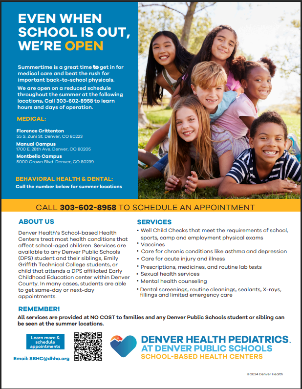 Denver Health Pediatrics at Denver Public Schools School-based Health