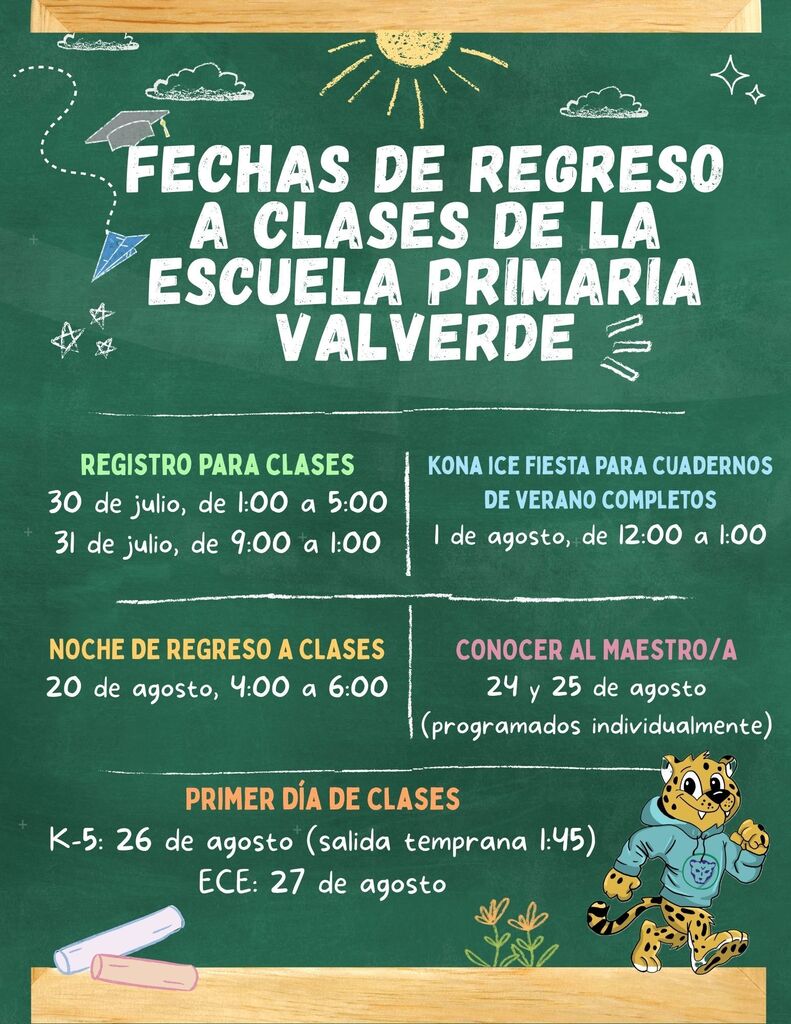fechas de regreso a escuela
