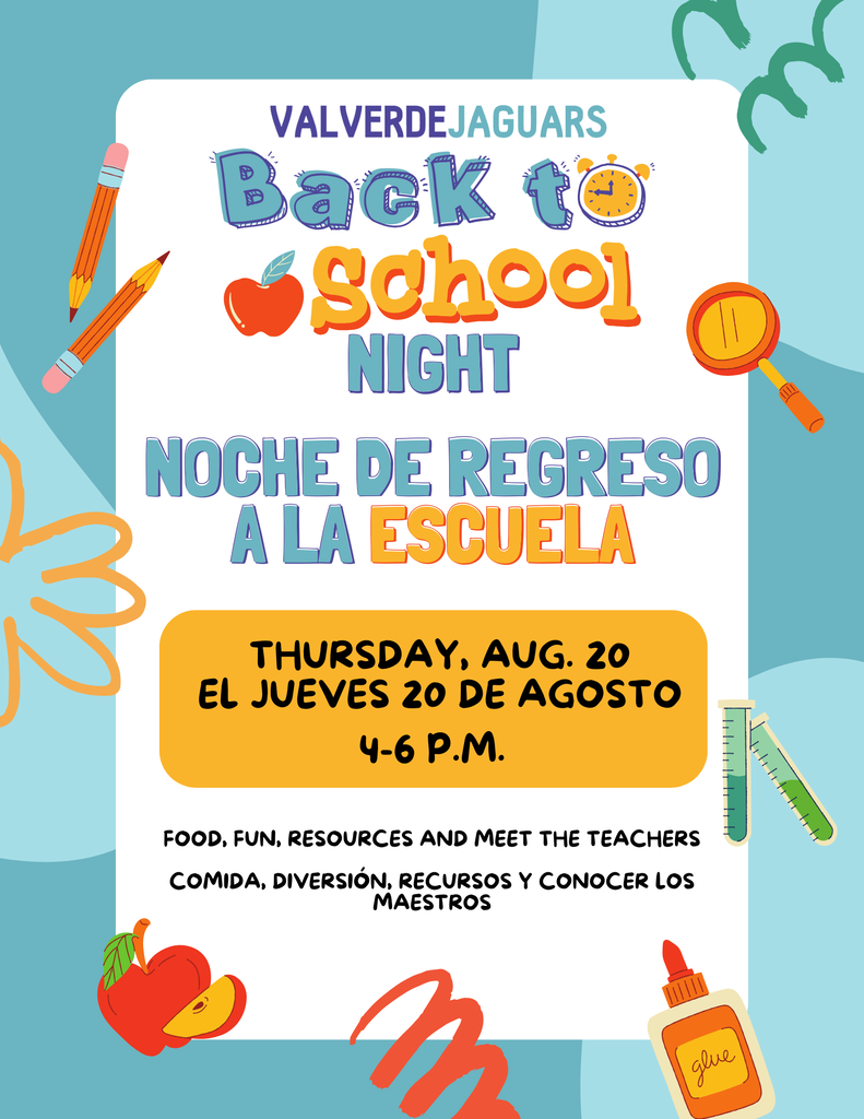 back to school event flyer