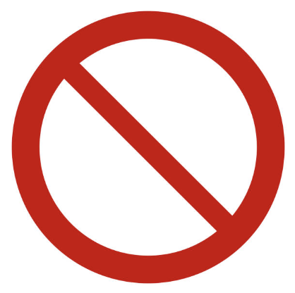 cancel sign