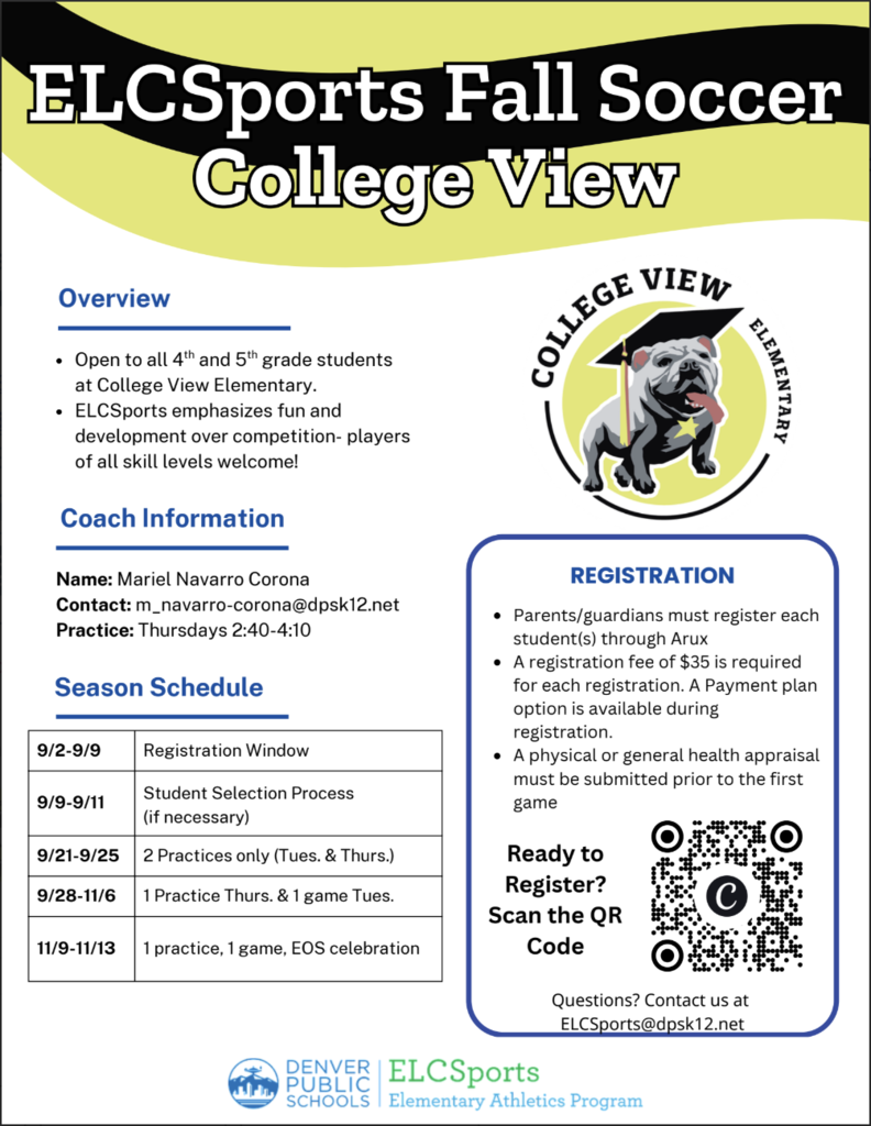 Soccer English Flyer
