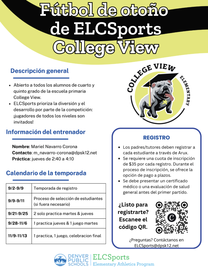 Soccer Spanish Flyer