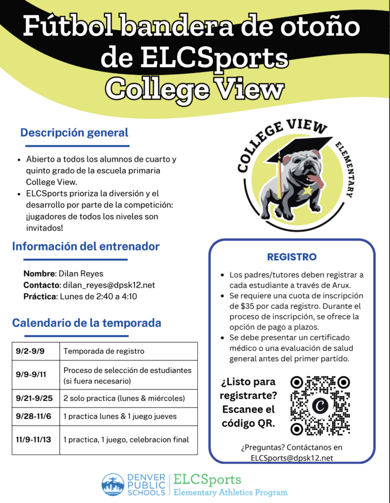 Flag Football Spanish Flyer