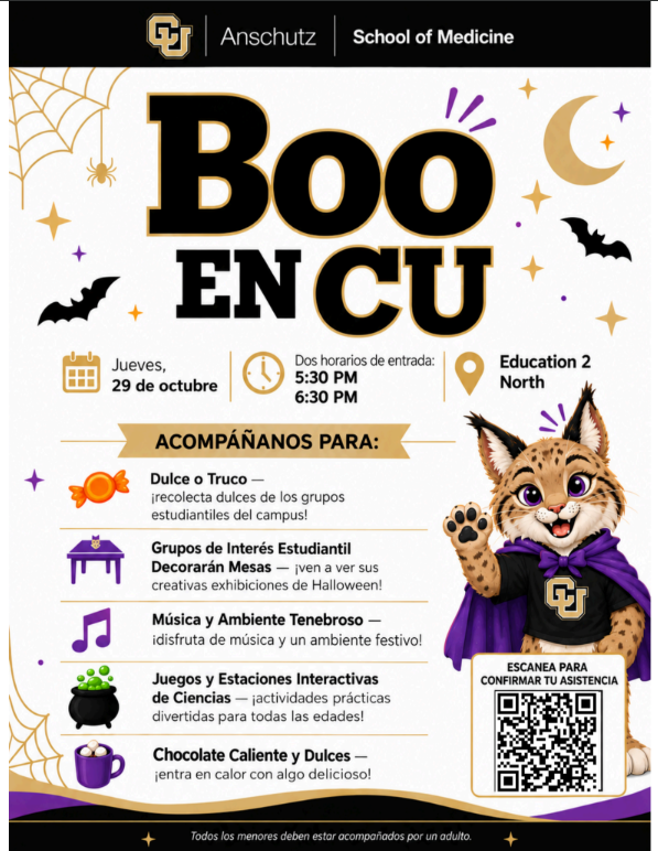 Boo en CU flyer