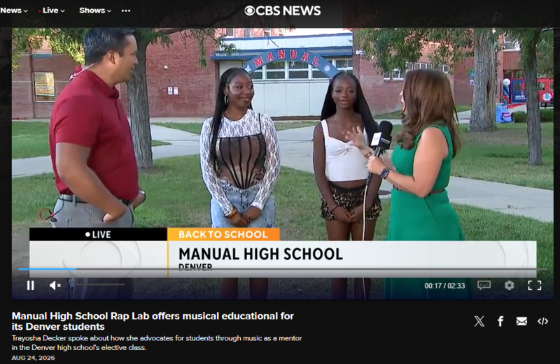 Screenshot of news clip