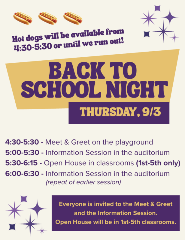 Back to School Night Flyer