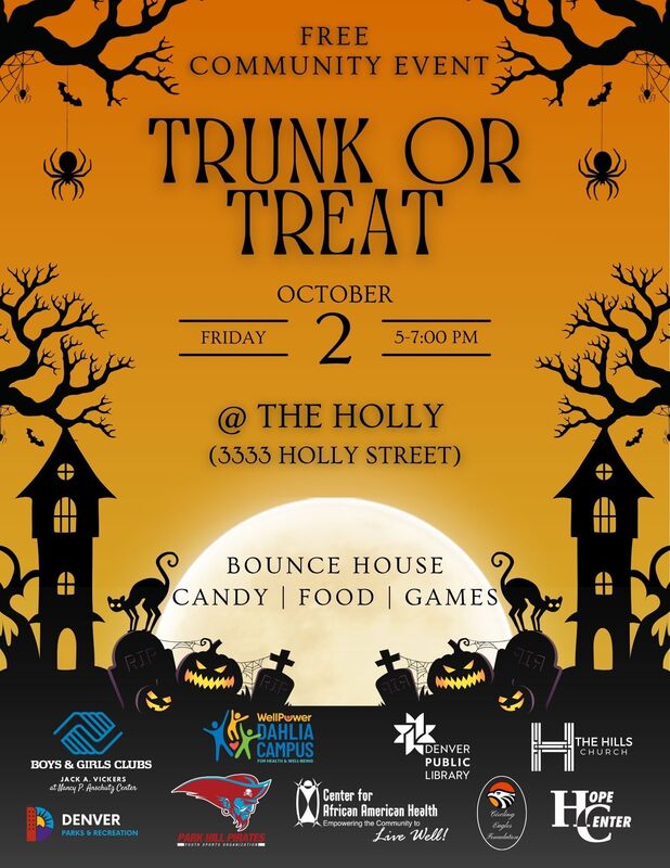 flyer from the Boys and Girls Club promoting a Trunk or Treat event on October 2