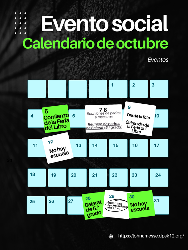 October Calender