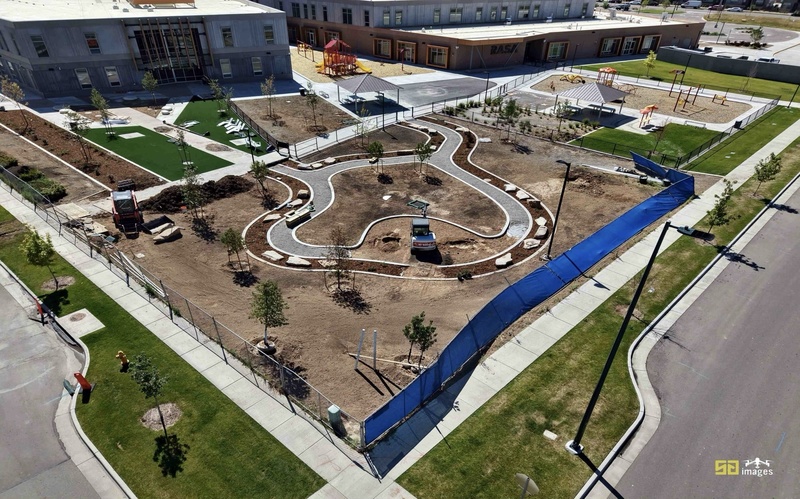 Aerial view of Responsive Arts and STEAM Academy