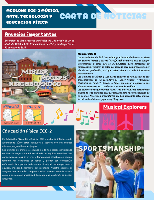 Dear McGlone Family,  Take a look at Specials Newsletter for the last quarter!