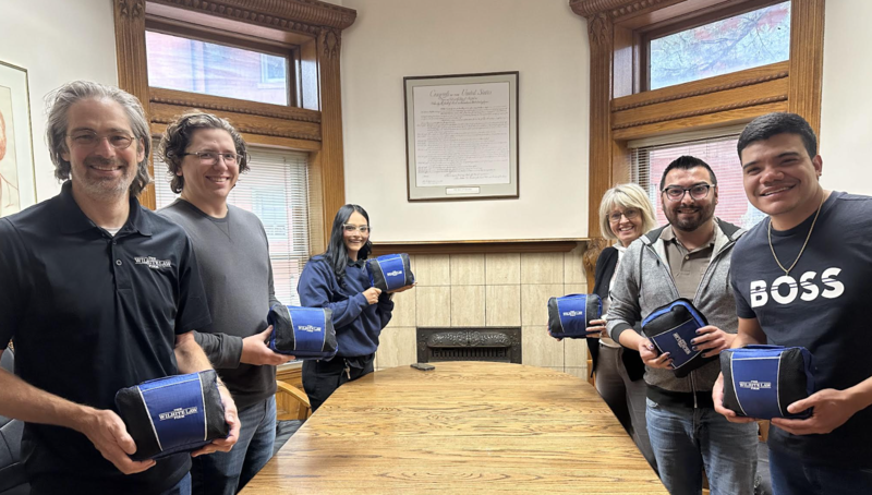 Wilhite Law Firm team with completed first aid kits