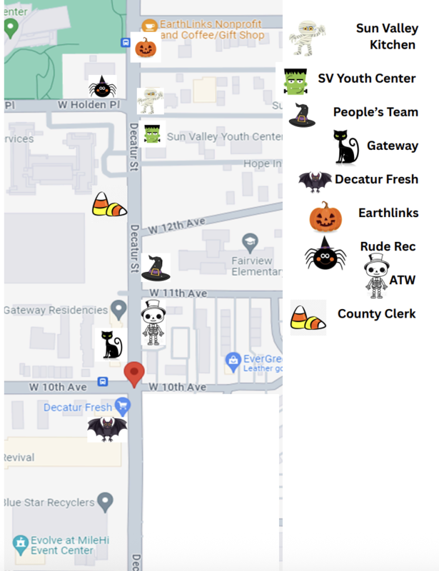 Trick or Treat Street map
