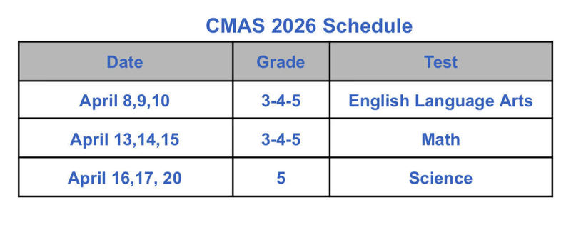 cmas 2026 schedule