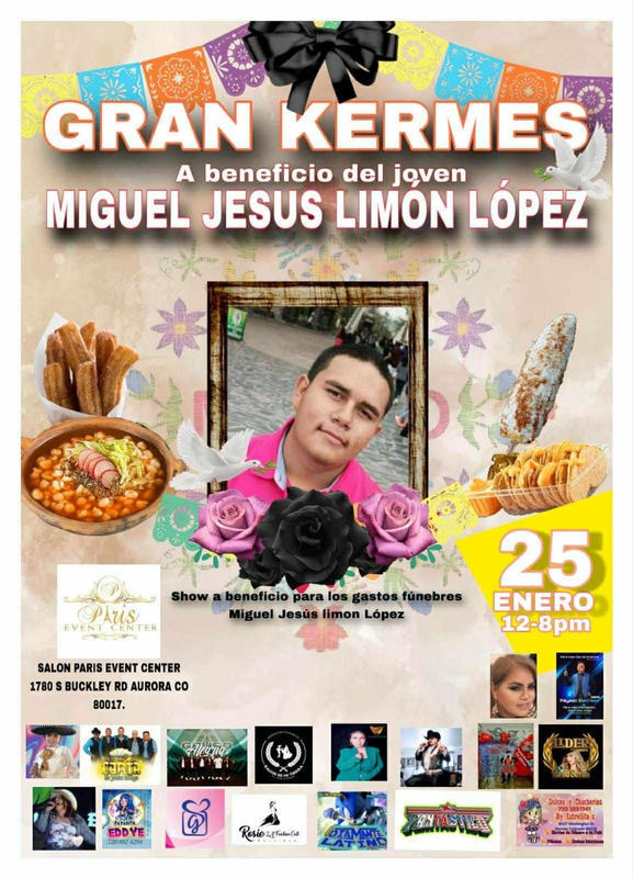 Flyer for Beacon Family to raise funds for funeral