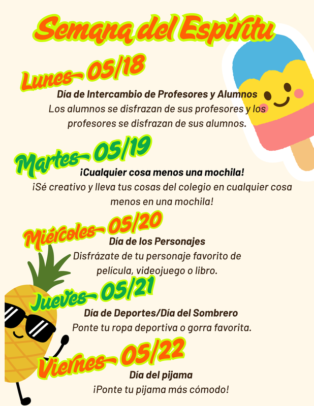 End of the year spirit week 