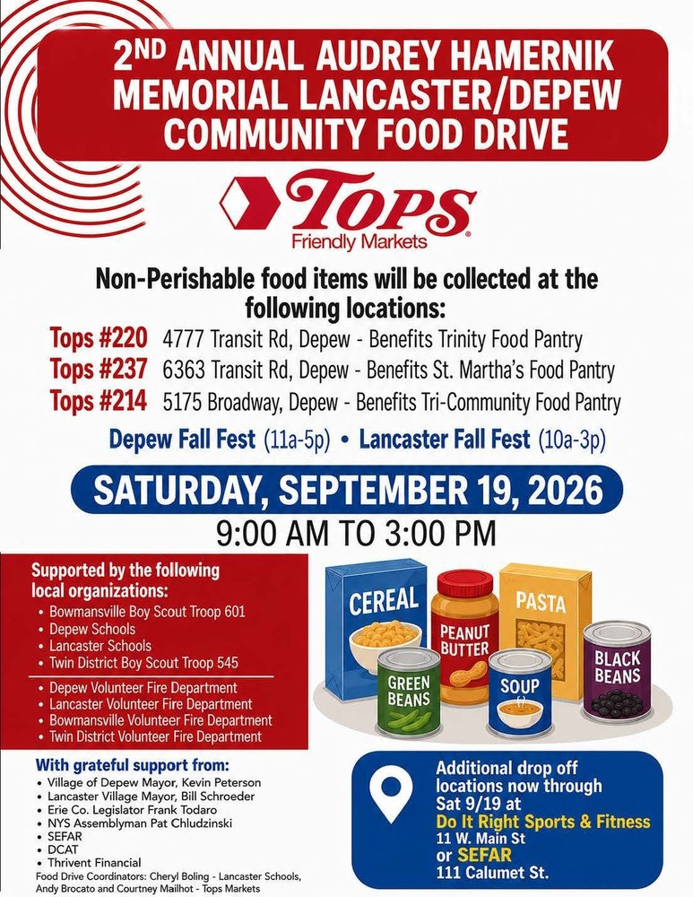 Food drive flyer