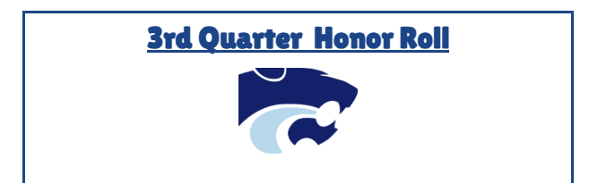 3rd Quarter Honor Roll Header