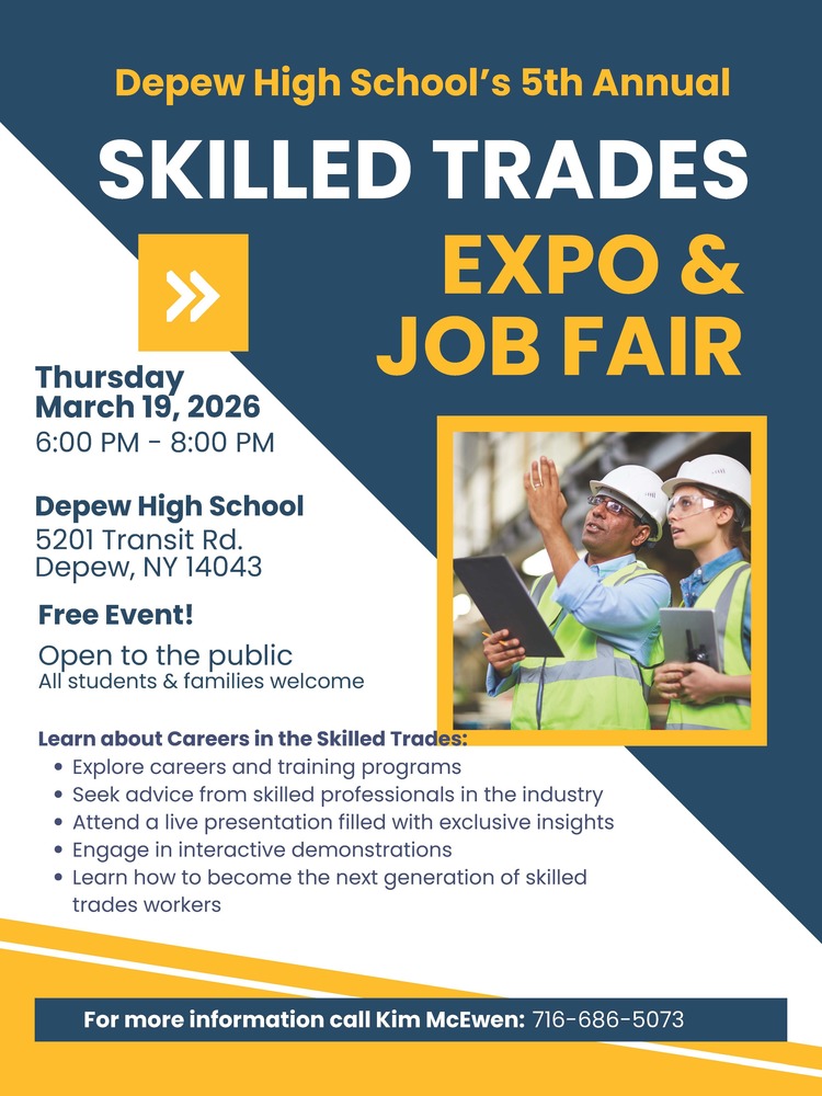 Depew skilled trades expo flyer