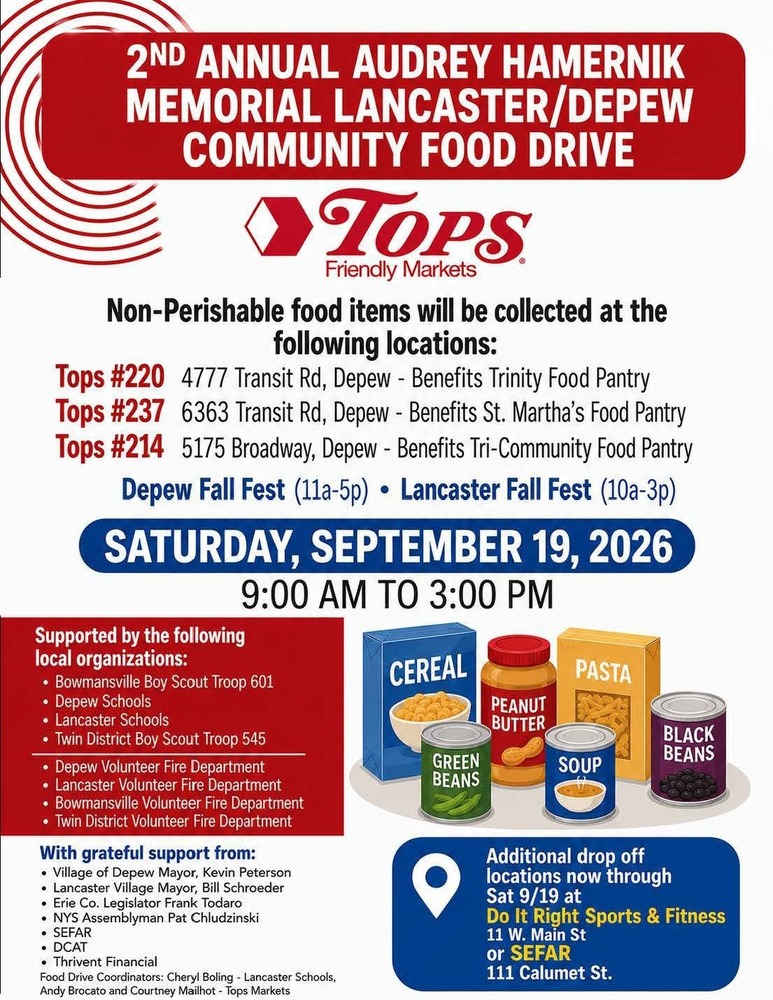 Food drive flyer