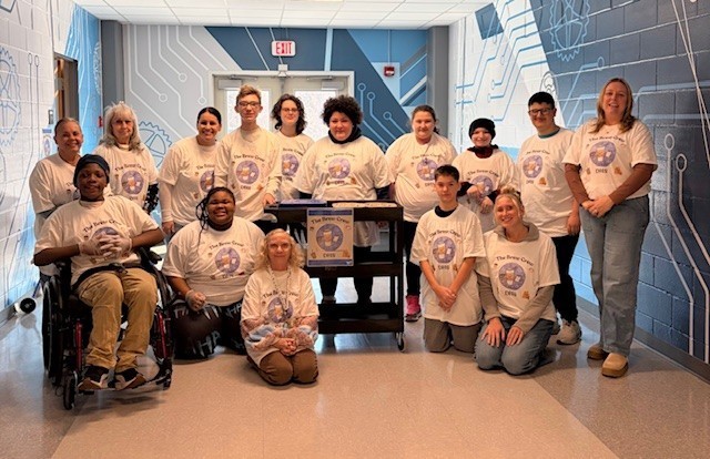 Life Skills students pose for a photo