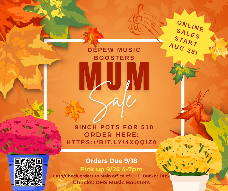 Depew Music Boosters Mum Sale