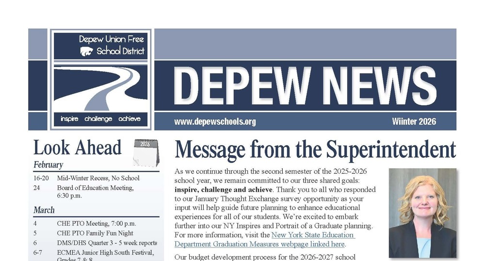 newsletter cover page